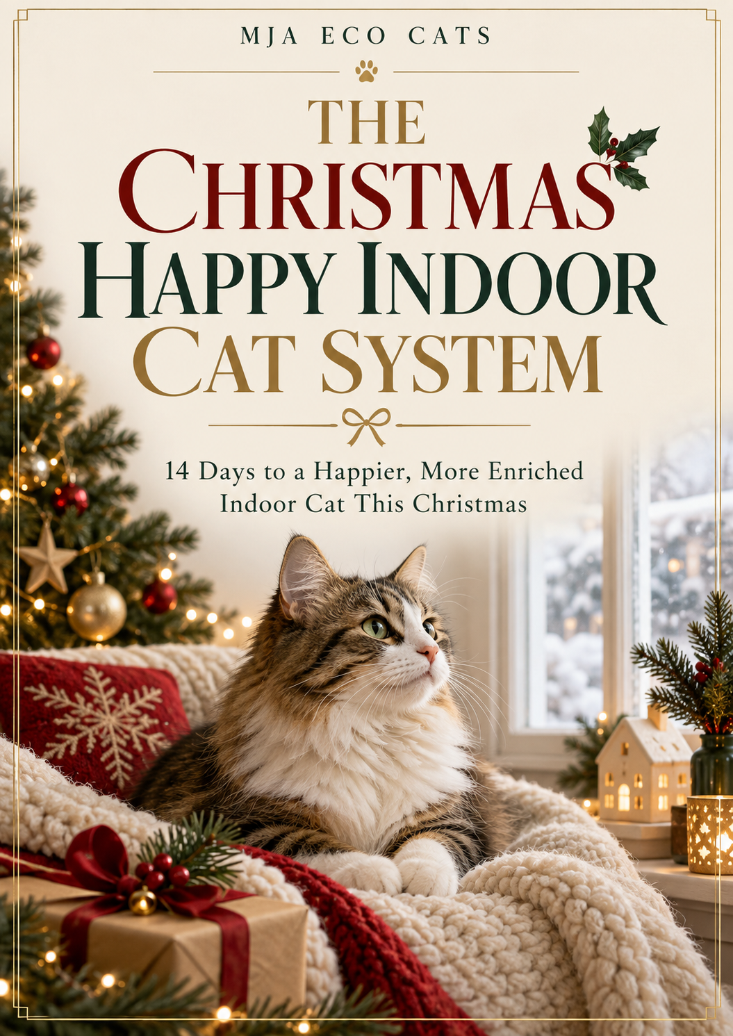 MJA Eco Cats Christmas Happy Indoor Cat System cosy festive cover