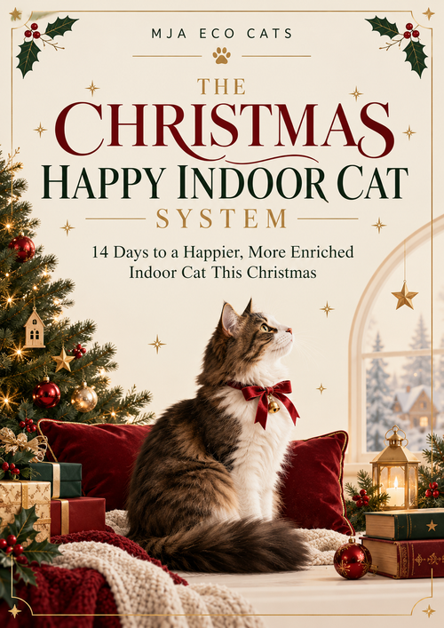 MJA Eco Cats Christmas Happy Indoor Cat System elegant festive cover